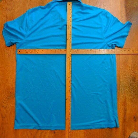 Izod Golf Polo Shirt Adult Large Blue Logo Golfer Golf Rugby Casual Mens - Picture 7 of 10